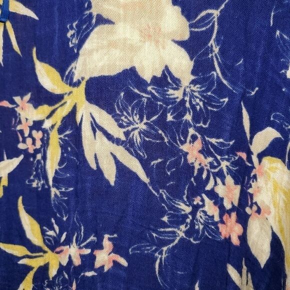 American eagle blue floral print kimono - Picture 6 of 12